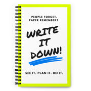 Write it down notebook!